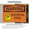 Signmission Electrical Panel With Symbol OSHA Warning Sign, Vinyl Decal, 5in W x 3.5in L, 2PK OS-2PACK-WS-D-35-L-12096 - alternate 2
